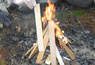 image of a teepee fire